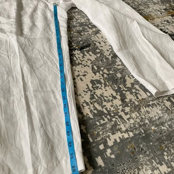 H&M White Linen Blend Pants - Picture 10 of 10